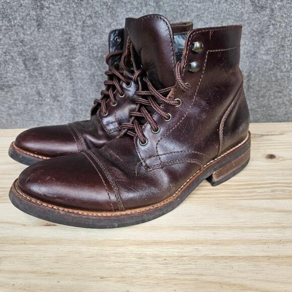 Thursday Boots Everyday Men's Brown Leather Lace up Chukka Ankle Boots size 9 - Picture 8 of 16